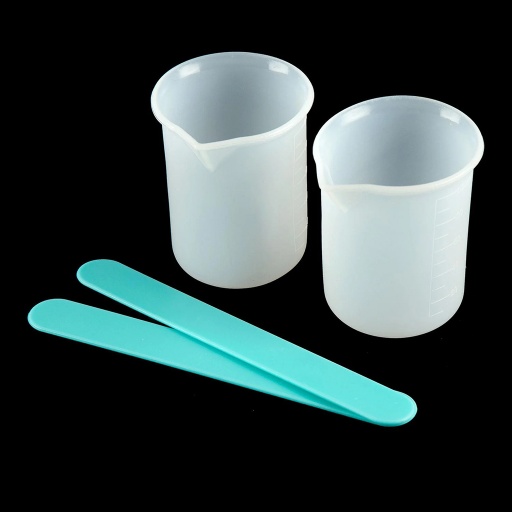Resin - 2 x Silicon Cups and 2 x Silicon Stirrers